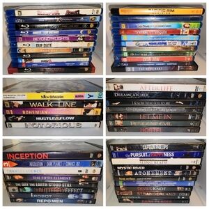 Blu-ray and DVD Movie Collection lot of 50+ titles